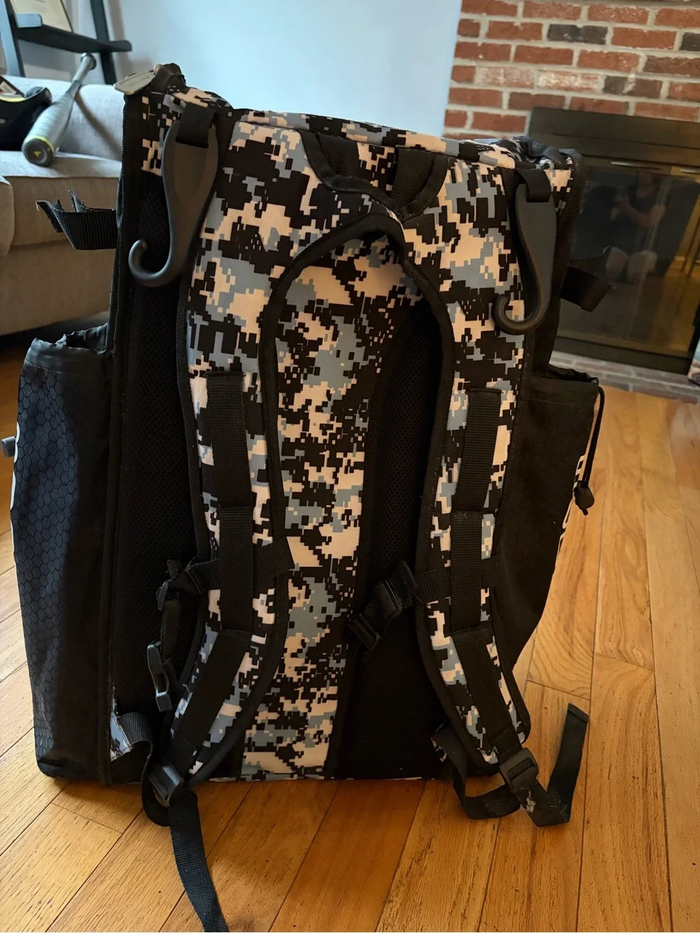 Digital Camo Blue, Black & White Tactical Backpack - Men Bags